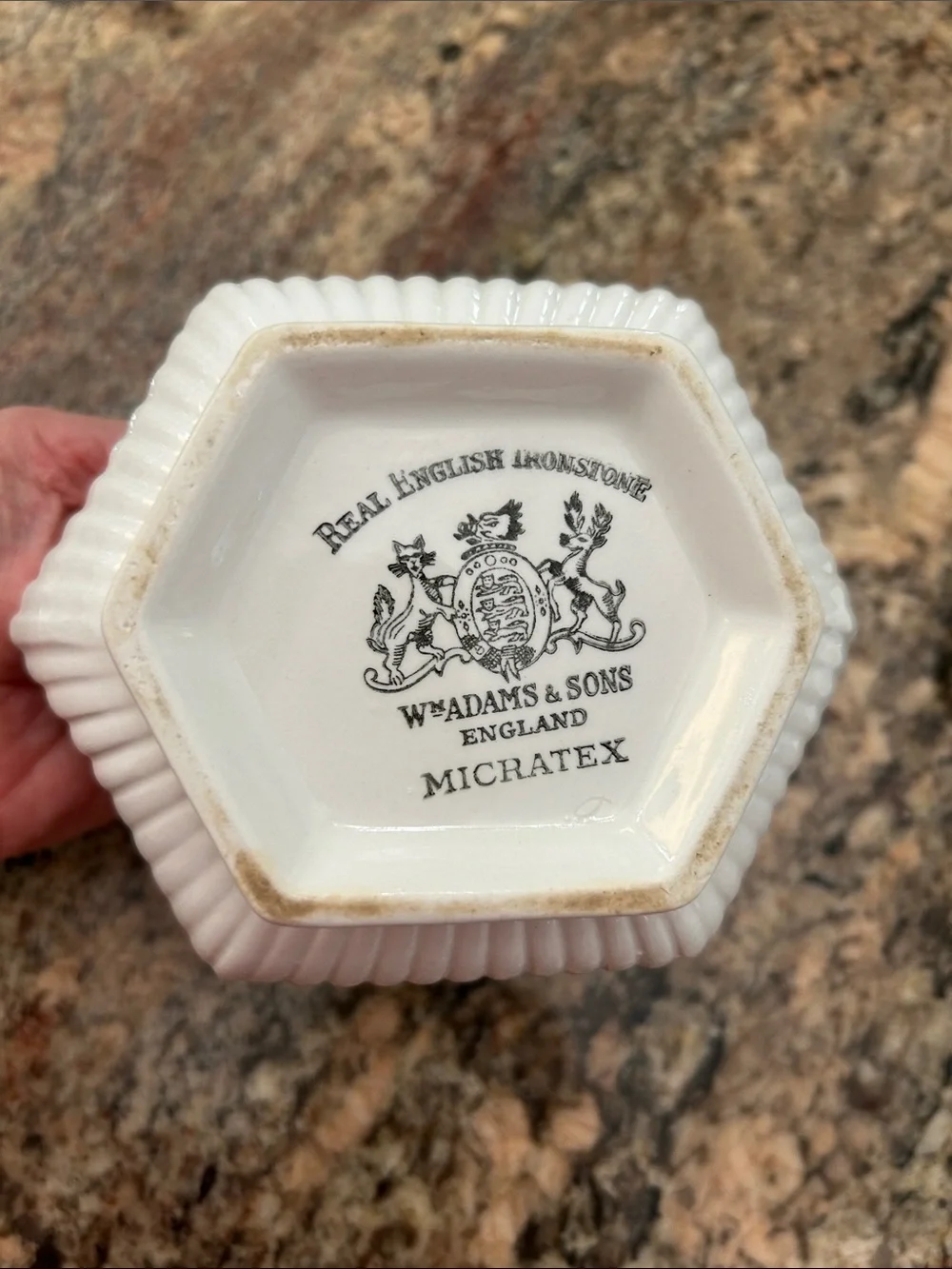 Classic White Ironstone Sugar Bowl with Lid